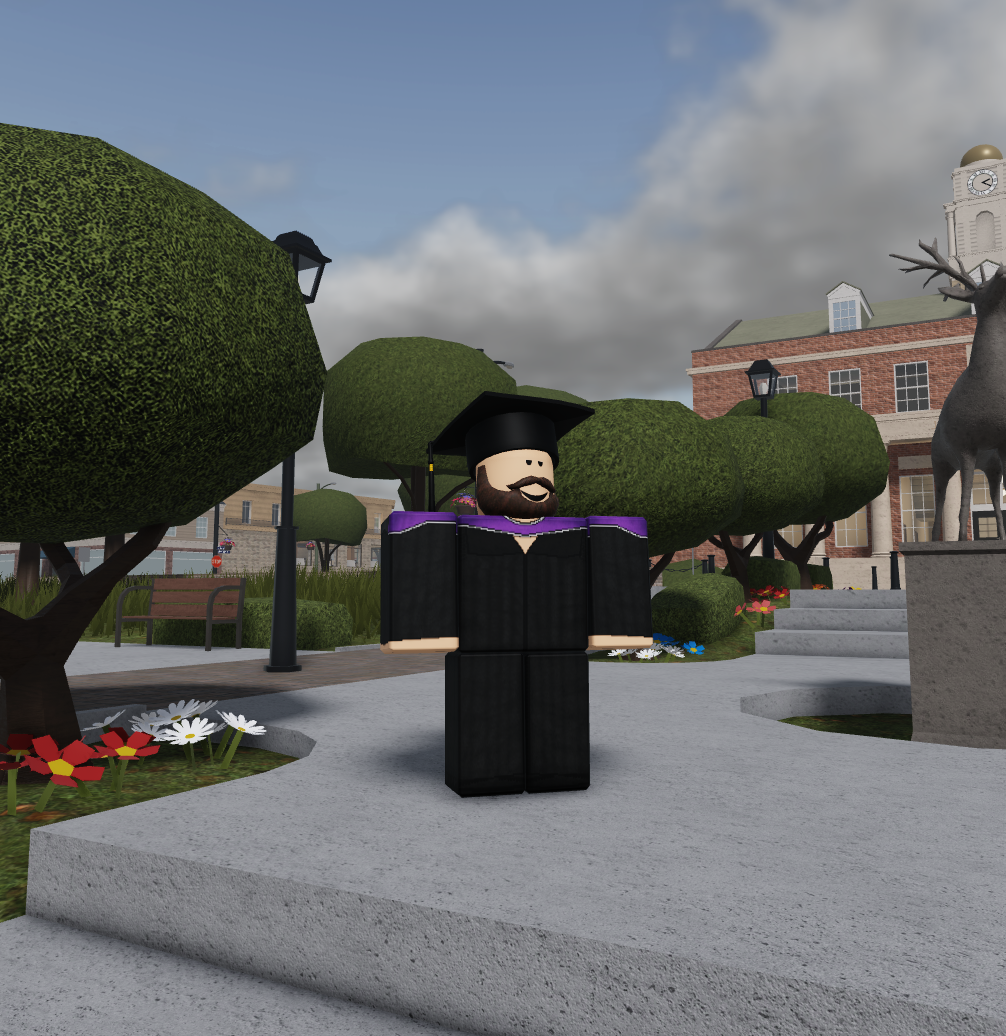 Master's Gown - Black Shoes